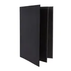 image of Winco LMF-814BK Menu Cover, Four Views, Legal Size, Holds 8-1/2" X 14" Paper