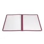 image of Winco PMCD-14U Menu Cover, Double Fold, Overall 9-9/16" X 15", Holds 8-1/2" X 14" Paper