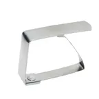 image of Winco TBC-1 Table Cloth Clip, fits tables up to 1-1/2" thick, stainless steel construction - 1 Dozen