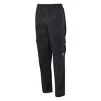 image of Winco UNF-11KM Cargo Chef Pants, Straight Leg, black, medium
