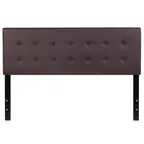 image of Flash Furniture HG-HB1705-Q-BR-GG Lennox Headboard, Queen Size, Vinyl, Brown