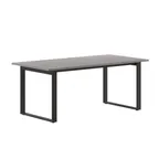 image of Flash Furniture MT-M7236-LTGRY-UBF-GG Redmond 72"W x 36"D Rectangular Conference Table, Gray Oak, 1" Thick Top, Powder Coated Steel U-Frame Base