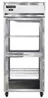image of Continental Refrigerator 1RXNSAPTHD-GD-GD 36-1/4" 4-Half Glass Door Pass-Thru Reach-In Refrigerator, 30 cu. ft.