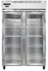 image of Continental Refrigerator 2RNPT-GD-SD 38" 2-Section Pass-Thru Refrigerator, 50 cu. ft., Top Mounted