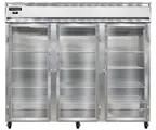 image of Continental Refrigerator 3RENSSPT-GD-SD 85.5" 3-Section Glass & Solid Door Pass-ThruRefrigerator, 75 cu. ft.