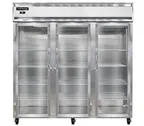 image of Continental Refrigerator 3RNPT-GD-SD 72" 3-Section Pass-Thru Refrigerator, 72 cu. ft., Top Mounted