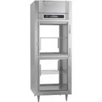 image of Victory RSA-1D-S1-EW-PT-HG-HC 38" 2-Glass Door Pass Thru Refrigerator, 26.2 cu. ft., Top Mounted