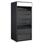 image of Omcan USA 48265 36" Vertical Grab-And-Go Refrigerated Open Air Merchandiser in Black