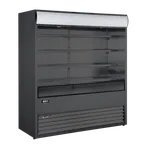 image of Omcan USA 48269 72" Vertical Grab-And-Go Refrigerated Open Air Merchandiser in Black