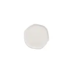 image of GET PA1940891512 Dinner Plate, 6.4" Free‑Form Porcelain, Corona Ancestral White - 1 Dozen
