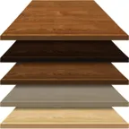 image of Oak Street EEO3030 Square E-Wood Table Top, 30x30, 1.125 Thick, Oak Face, Waterfall Edge