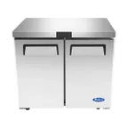 image of Atosa USA MGF36FGR 36" 2-Door Undercounter Freezer, Stainless Steel, 8.7 cu. ft.