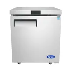 image of Atosa USA MGF8405GRL 27" 1-Section Undercounter Freezer w/ 1 Door, Stainless Steel, 7.15 cu. ft.