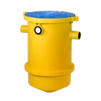 image of Thermaco TSS-27 Trapzilla Solids Separator, 3" Inlet/Outlet - 70 Lbs. Grease Capacity - 35 gal/min