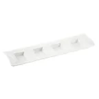image of CAC China CN-4T12 -4 Compartment Tray, 12-7/8"L x 3-7/8"W x 1-1/4",½ oz. per Compartment - Dozen