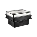 image of Omcan USA 48573 73" Open Air Island Display Case, Self-Contained, 8.58 cu. ft.