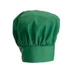 image of Winco CH-13LG Chef Hat, 13"H, Adjustable Velcro Closure, One Size Fits Most, green
