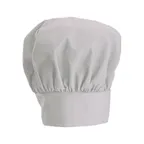 image of Winco CH-13WH Chef Hat, 13"H, Adjustable Velcro Closure, One Size Fits Most, white