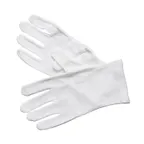 image of Winco GLC-L Service Glove, Large, 100% Cotton, White, Machine Washable, Chef Signature - 1 Dozen