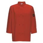 image of Winco UNF-6RXXL Mulholland Chef Jacket, Tapered Fit, red, XXL