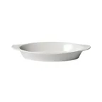 image of Winco WRD-15 Welsh Rarebit Baking Dish 15oz Oval Porcelain White 10-1/2"L x5-3/8"W x1-3/8"H - 1 Dozen