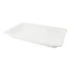 image of CACChina BF-101 GN Food Pan - 20-7/8"L x 12-3/4"W x 2-1/2"H, Porcelain, Super White, Oven & Microwave Safe