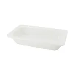 image of CAC China BF-103 GN Pan 12-3/4"L x 6-7/8"W x 2-1/2"H, Porcelain White Dishwasher/Oven/Microwave Safe