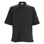 image of Winco UNF-9KXXL Broadway Ventilated Shirt, Tapered Fit, black, XXL