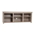 image of Flash Furniture GC-MBLK66-GY-GG 23" High Rectangular TV Stand for up to 80" TVs, Engineered Wood, Gray Wash Oak Finish