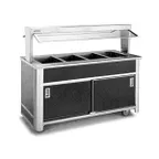 image of Atlas Metal BLH-3-BU 50" Buffet Style Hot Food Serving Counter, (3) Open Wells