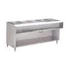 image of Advance Tabco WB-5G-NAT-BS 77" Natural Gas Hot Food Table, (5) Open Wells