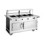 image of Atlas Metal BLH-3-H 50" Hot Food Serving Counter, (3) Open Wells