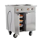 image of FWE HLC-2W6-7H-14-DRN 35" Handy Line Serving Cabinet, (2) Wells