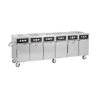 image of FWE HLC-6W6-7H-42-HWR 103" Tray Line Heated Serving & Holding Cabinet, (6) Wells