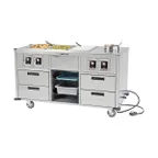 image of Lakeside 6750 62" Serve All™ Mobile Food Station, (3) Dry Heat Wells
