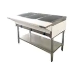 image of Omcan USA 46574 44" Electric Steam Table, (3) Open Wells