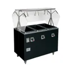 image of Vollrath T39729A 46" 2-Series Affordable Portable™ (3) Sealed Well Hot Food Station Deluxe