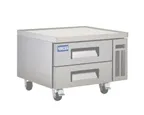 image of Hubert 152606 36" 2 Drawers Refrigerated Chef Base, Marine Edge Top, 6.5 cu. ft.
