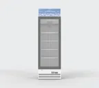 image of Hubert 179429 - 25" Glass Door Merchandiser, 23 cu.ft., White, 1/5 HP, 345W, R290a, 4 Epoxy Shelves