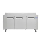 image of Hubert 24485 72" WorkTop Refrigerator, 17 cu. ft.