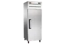 image of Omcan USA 50114 32" 1-Door Solid Door Reach-In Refrigerator, 21.5 cu. ft., Top Mounted, Stainless Steel