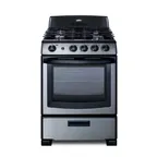 image of Summit PRO247SS Gas Range, 24.25"W, 2.9 Cu. Ft. Oven Capacity, Backguard