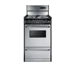 image of Summit TEM130BKWY Electric Range, 20"W, Digital Clock, Black Exterior Finish