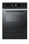 image of Summit TEM715DK Residential Wall Oven, 115V Electric, 24" Wide, Black Glass Door