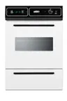 image of Summit WEM715KW Residential Wall Oven, 115V Electric, 24" Wide, White Finish