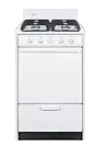 image of Summit WTM1107IS Gas Range, 20" W X 24"D, 2.46 Cu.Ft. Oven Capacity, Backguard