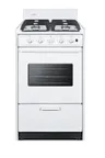image of Summit WTM1107ISW Gas Range, 20" W X 24"D, 2.46 Cu.Ft. Oven Capacity, Backguard