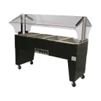 image of Advance Tabco B4-240-B-S 62" Portable Hot Food Buffet Table, (4) Open Wells