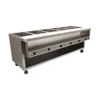 image of Advance Tabco HDSW-6-240-BS 93" Heavy Duty Hot Food Table, (6) Sealed Wells 