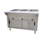 image of Advance Tabco HF-3E-120-DR 47" Electric Hot Food Table, (3) Open Wells 